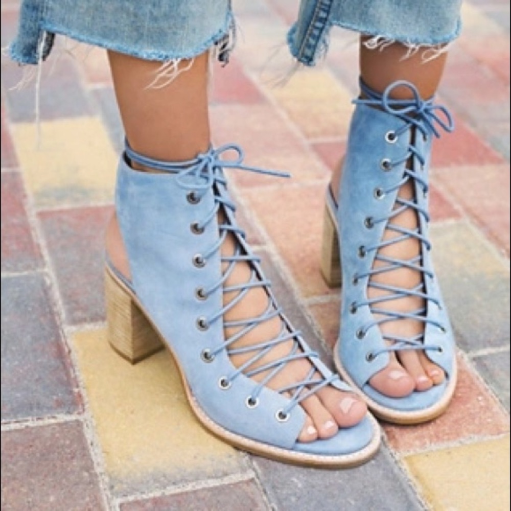 Jeffrey Campbell + Free People Womens Minimal Lace Up Heel by Free People